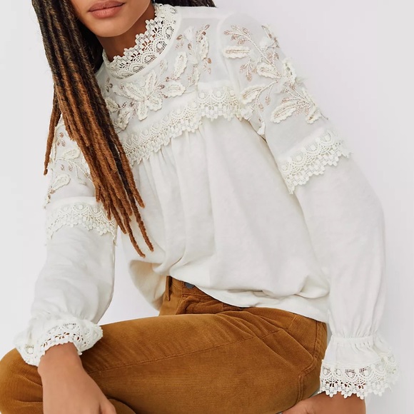 Anthropologie Jemma Lace Blouse - Picture 12 of 12